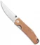 GiantMouse Vox/Anso ACE Clyde Liner Lock Knife Copper (3" Satin)