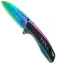 Boker Magnum Rainbow Charcoal Frame Lock Knife (3.125" Spectrum) 01RY313