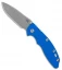 Hinderer Knives XM-18 3.5 Gen 6 SP Non-Flipper Knife Blue G-10 (Working Finish)