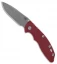 Hinderer Knives XM-18 3.5 Gen 6 SP Non-Flipper Knife Red G-10 (Working Finish)