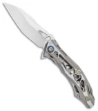 Custom Knife Factory DCPT-5 Tanto Liner Lock Knife Ti (4.25" BB/Satin)