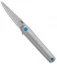 Zieba Knives MS3 Frame Lock Knife Titanium Odins Eye (2.5" Damasteel)