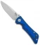 Southern Grind Spider Monkey Liner Lock Knife Blue CF (3.25" M4 Satin)