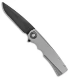 Jason Clark Custom Mini Hunter Flipper Knife Titanium (3" Blued)