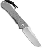 Chris Reeve Umnumzaan Left Hand Frame Lock Knife Titanium (3.675" Plain) LH