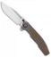 Custom Knife Factory Snafu 2.0  Flipper Knife Titanium (3.9" Bead Blast) CFK022