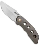 Pena Knives X-Series Rhino Frame Lock Knife Thumb Stud Bronze Ti (3" Satin)