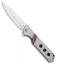 Olamic Cutlery Rainmaker Dagger Knife Red Mammoth Tooth (4.25" Satin)