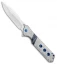 Olamic Cutlery Rainmaker Harpoon Knife Blue Mammoth Tooth (4.25" Satin Compound)