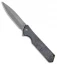 Olamic Cutlery Rainmaker Dagger Knife Flamed Ti/Bronze HW (4.25" Dark Wash)