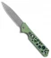 Olamic Cutlery Rainmaker Knife Green Kinetic Rainforest/Acid Rain Ti (4.25" SW)