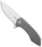 Alliance Designs Vi Knives Mini Veneno Frame Lock Knife Titanium (3.125" Satin)