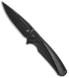 Diskin M1 Integral Frame Lock Knife Titanium PVD Carbon Fiber (4" Black)