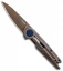 Kershaw Parsec Frame Lock Knife Brown PVD Stainless Steel (3" Brown SW) 2035