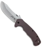 Kershaw CQC-11K D2 Frame Lock Knife Brown G-10 (3.5" Stonewash) 6031D2