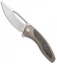 Sharp By Design Void Frame Lock Knife Bronze Ti/Marble CF (3.25" Satin)