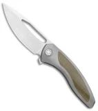 Sharp By Design Void Frame Lock Knife Ti/Green Micarta (3.25" Satin)