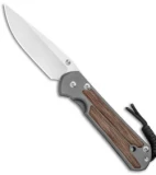 Chris Reeve Large Sebenza 21 Knife w/ Natural Micarta Inlays (3.625" Satin)