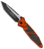 Microtech Socom Elite Tanto Manual Knife Orange/CF (4" Two Tone) 161-1ORCFI