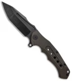 Andre de Villiers/Rike Knife Ronin Hybrid Frame Lock Knife  G-10 (4" Black)