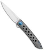 Alliance Designs / Kevin Foster Anchovy Flipper Knife Holes Ti (3.5" Satin)