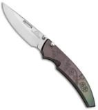 Rockstead SHU C-ZDP Button Lock Knife Spectrum Titanium (3.25" Mirror Polish)