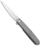 Real Steel S5 Metamorph Frame Lock Flipper Knife Titanium (3.5" Satin)