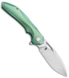 Bestech Knives Kombou ESKRA Left Handed Knife Green Ti (3.5" SW) BT1813L-C