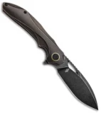 Bestech Knives Kombou ESKRA Left Handed Knife Black Ti (3.5" Black SW) BT1813L-A