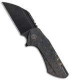 WE Knife Co. Roxi Frame Lock Knife Blue/Bronze Ti (2.6" Black Stonewash) 820C