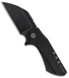 WE Knife Co. Roxi Frame Lock Knife Black Ti (2.6" Black Stonewash) 820B