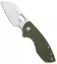 CRKT Pilar Frame Lock Knife OD Green G-10 (2.4" Satin D2) 5311D2D
