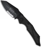 Microtech Tactical Select Fire Knife Manual Folder (3.5" Black Serr) 129-2T