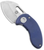 Curtiss Knives Nano Framelock Folder Knife Purple Titanium (1.875" SW)