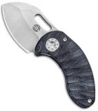 Curtiss Knives Nano Liner Lock Folder Knife Blue Ti w/ Black G-10 (1.875" SW)