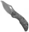 Olamic Cutlery Busker Vampo Knife Sculpted Ti (2.5" Acid Stonewash) 023V