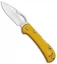 Buck Mini SpitFire Lockback Knife Yellow (2.75" Satin) 0726YWS