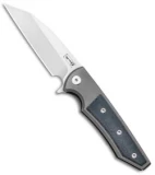 Chaves Ultramar Sangre Street Flipper Knife Black Canvas Micarta (3.4" Satin)