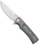 Chaves Ultramar Liberation Street Flipper Knife Black Micarta (3.4" Satin)