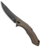 Zero Tolerance Sinkevich 0462TAN Flipper Knife Tan G-10 (3.7" BlackWash) Sprint