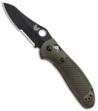 Benchmade Griptilian AXIS Lock Knife Olive Drab (3.45" Black Serr S30V) 550SBKOD