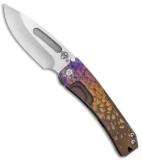 Medford Custom Slim Midi Marauder Knife Sculpted Ano Ti (3.625" Satin) MKT