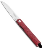Kansei Matsuno Custom LDB-03 Liner Lock Knife Red Maple (2.875" Satin)
