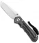 Chris Reeve Knives Small Inkosi Tanto Frame Lock Knife Black Micarta (2.75" SW)