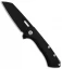 PMP Knives Revenge Frame Lock Flipper Knife Black Ti (3.75" Wharncliffe)