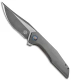 TuffKnives Geoff Blauvelt Custom Deadite Flipper Knife Zirc/Ti (3.5" Two-Tone)