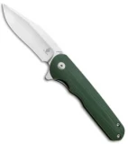 Kizer Vanguard Flashbang A2 Liner Lock Knife Green G-10 (3" Satin N690)