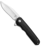 Kizer Vanguard Flashbang A1 Liner Lock Knife Black G-10 (3" Satin N690) V3454N1