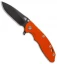 Hinderer Knives XM-18 3.5 Gen 6 Skinny Slicer Knife Orange  G-10 (Black SW)