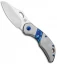 Olamic Cutlery Busker Semper Knife Blasted Ti/Entropic Stripe (2.5" Satin)